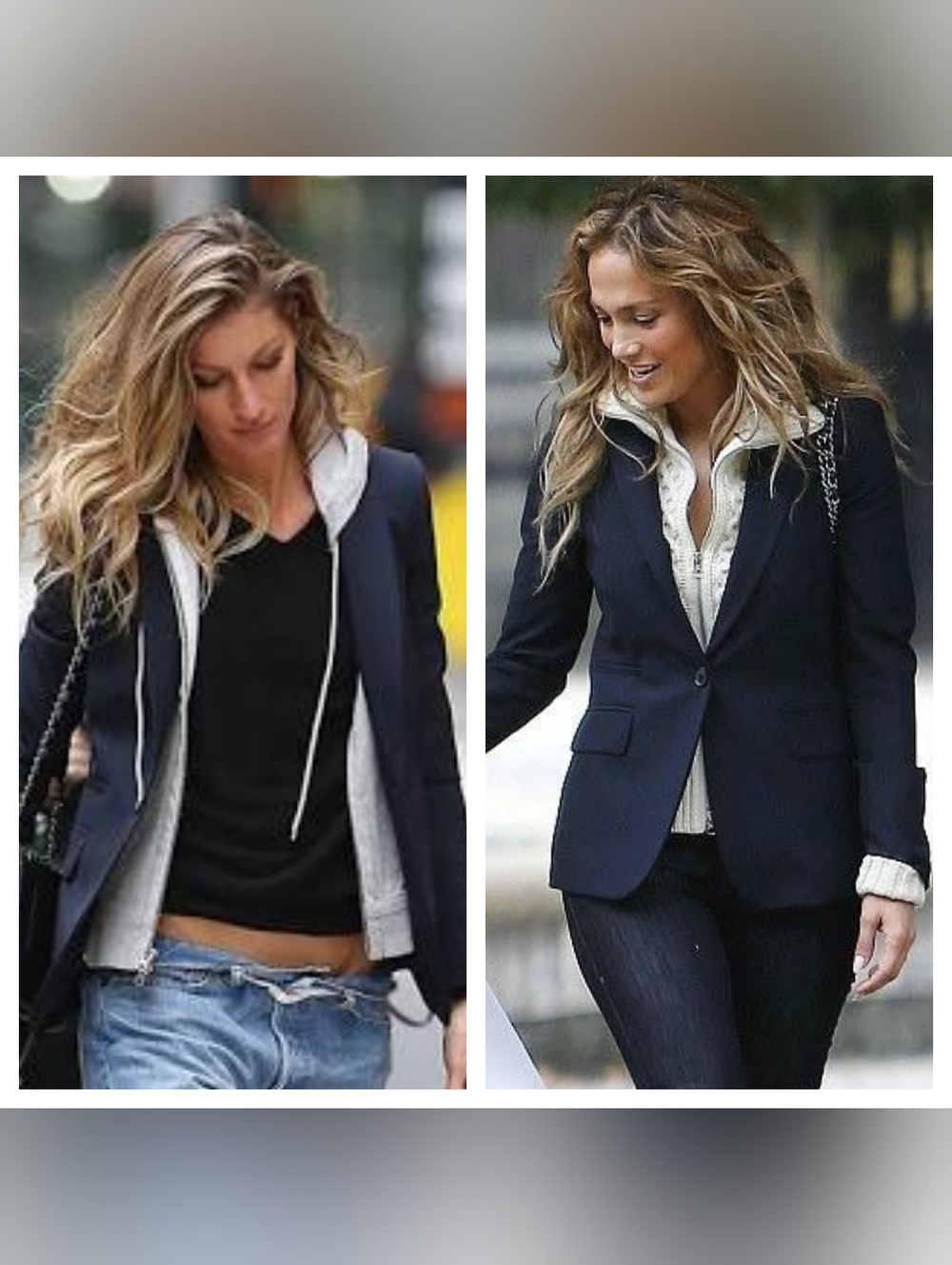 Veronica Beard "Classic Dickey Jacket" Blazer BLUE Wool Celebrity Size 0